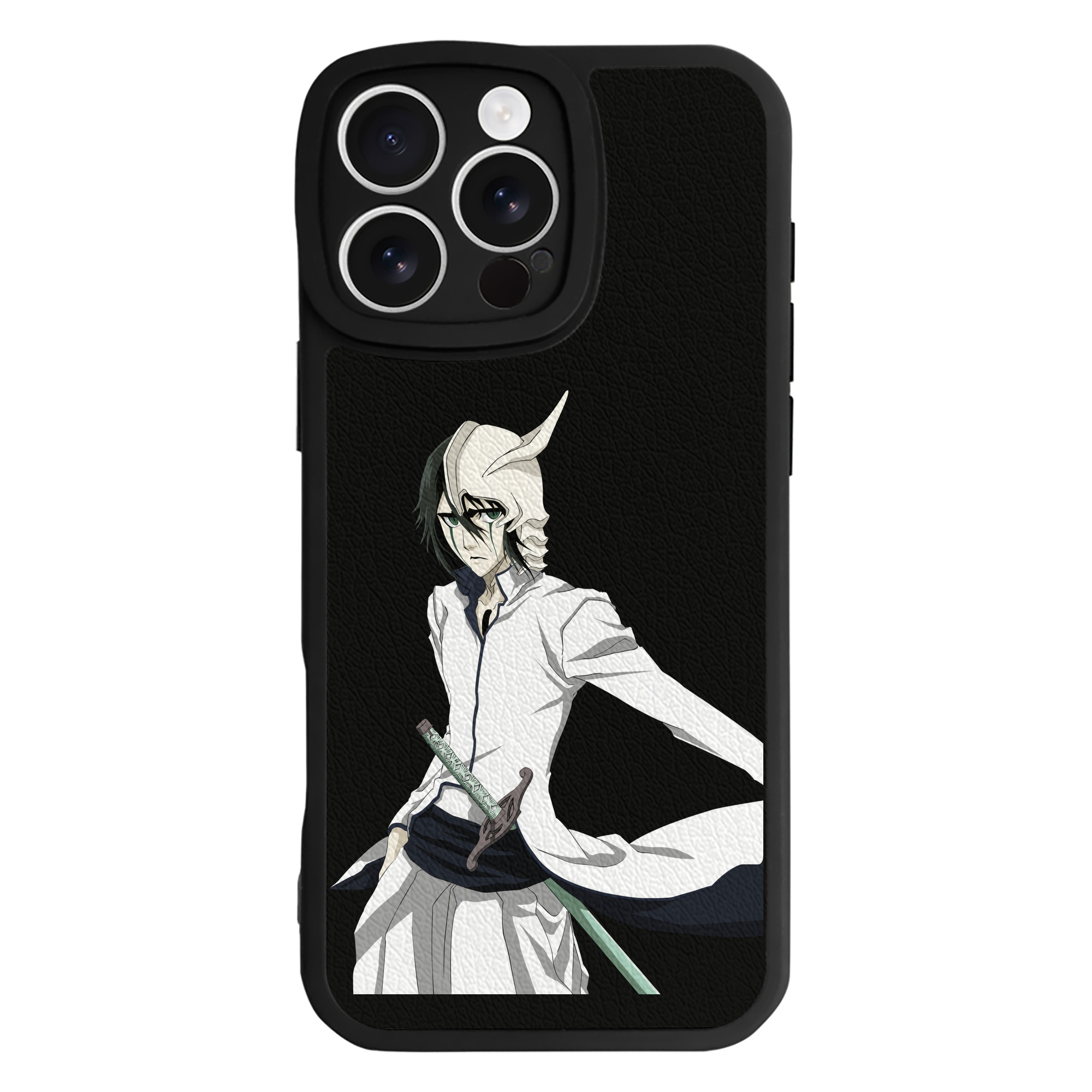 （画像用） ブリーチ ウルキオラ·シファー BLEACH Ulquiorra cifer 【iPhone 16シリーズ対応】シリコンスマホケース（レザー調） 材質：シリコン